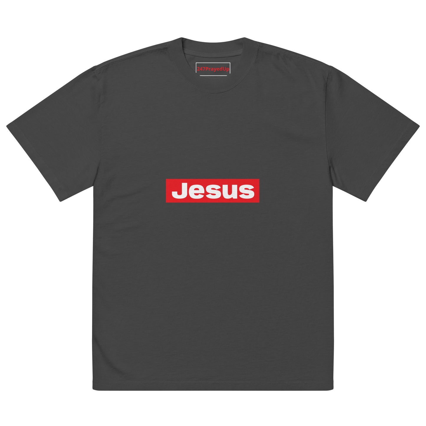 Jesus Fit Oversized faded t-shirt