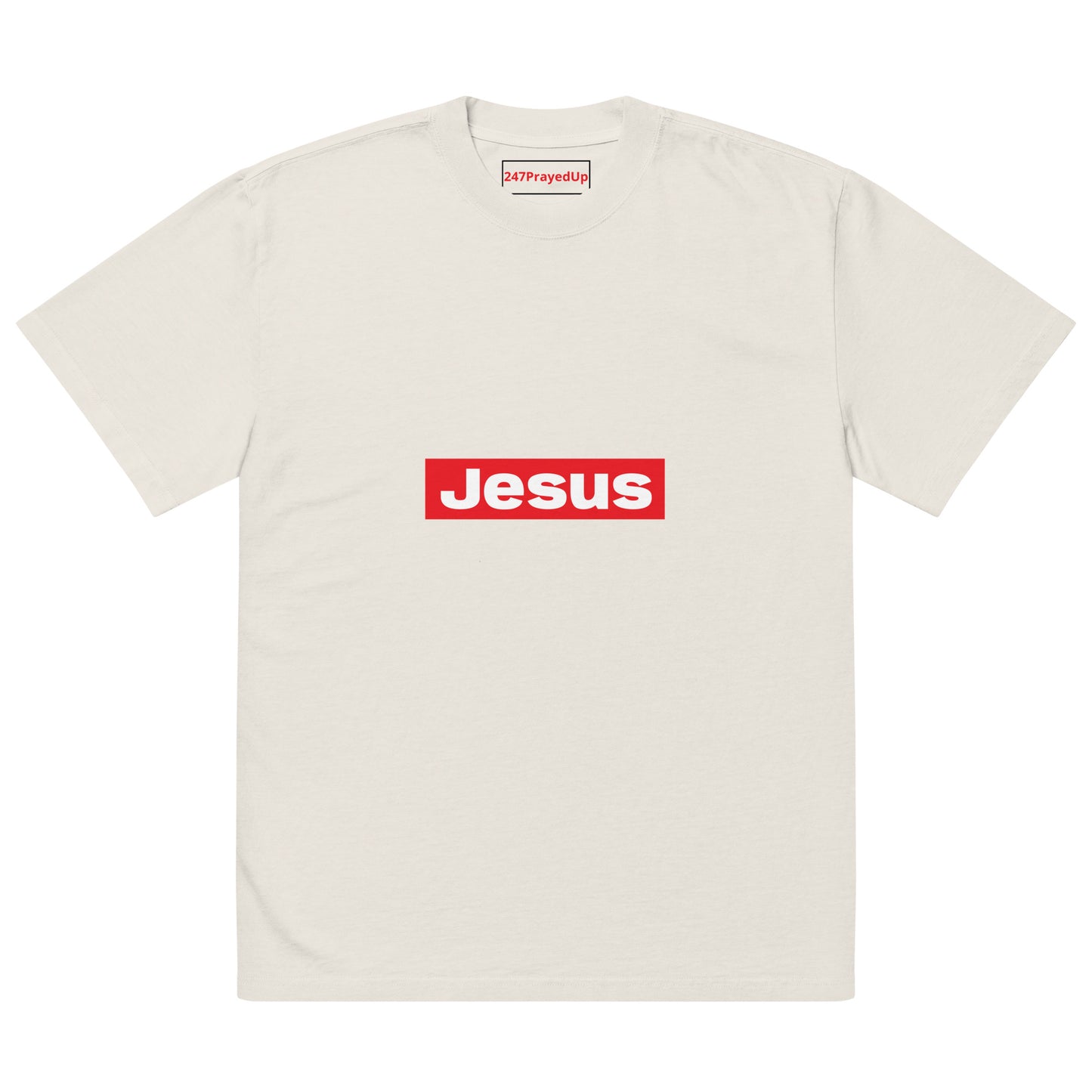 Jesus Fit Oversized faded t-shirt